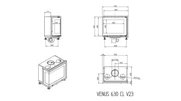 Каминная топка Венус 630 CL/CR / Venus 630 CL/CR