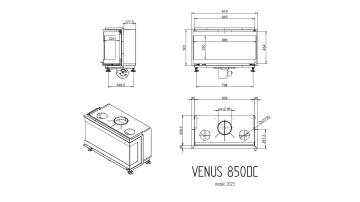 Каминная топка Венус 850 DC / Venus 850 DC