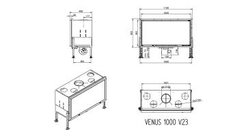 Каминная топка Венус 1000 / Venus 1000