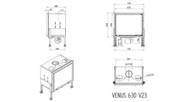 Каминная топка Венус 630 / Venus 630