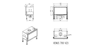 Каминная топка Венус 700 / Venus 700